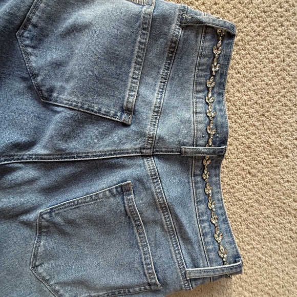 Paige  Sasha Embellished Straight-Leg Jeans - Picture 4 of 12